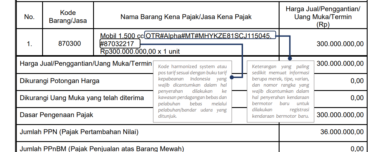 contoh faktur pajak
